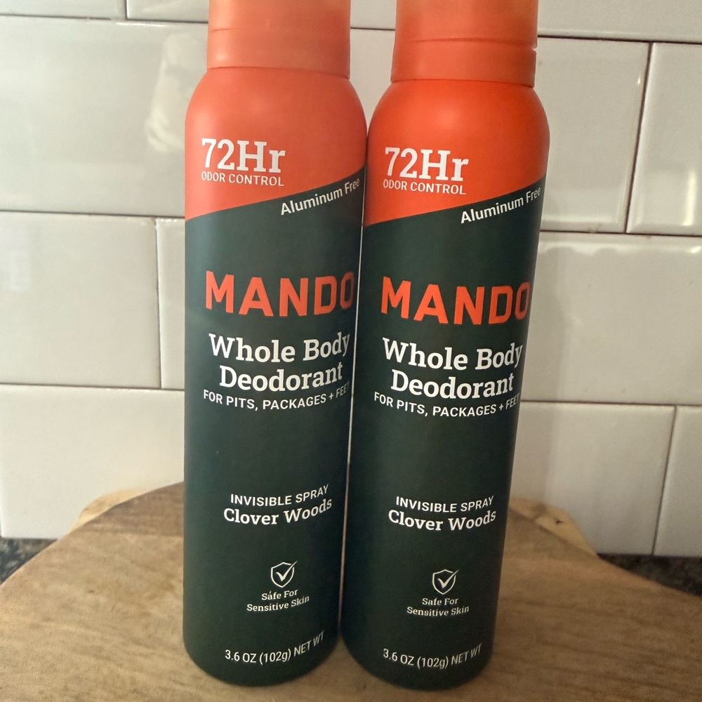 (2) Whole Body Deodorant Spray - Clover Woods -